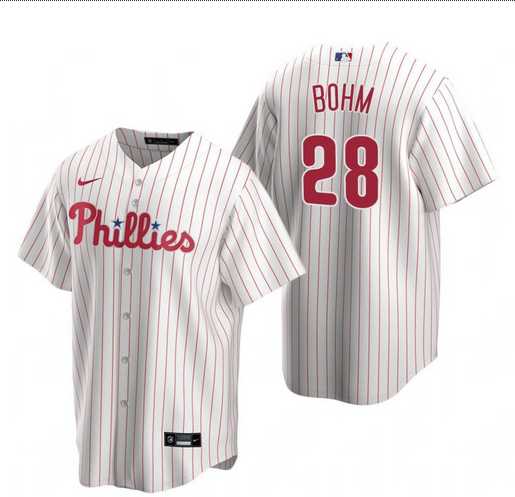 Youth Philadelphia Phillies #28 Alec Bohm White Home Stitched Jersey Dzhi->mlb youth jerseys->MLB Jersey